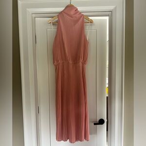 Babaton Cowl-neck Dress, size small, light pink